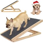 Dayplus 70cm rampes animaux rampe pliable pour chien escalier pour animaux en bois rglable en hauteur ...