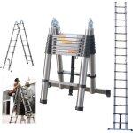 Dayplus chelle tlescopique acier inoxydable chelle pliable portable chelle extensible 5m - 2. 5m ...