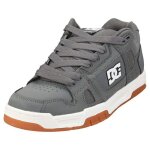 Dc shoes stag - baskets de skate en cuir gris fum�e pour hommes