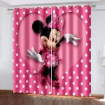 Dcl - 7 mignon rose dot minnie mouse 3d rideaux occultants chambre salon d�coration de la maison pour ...