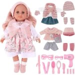 Deao ensemble de jeu de poupée bébé avec accessoires Deao ensemble de jeu de poupée bébé avec accessoires