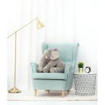 Dear bear ours en peluche g�ante �l�phant 70cm gris