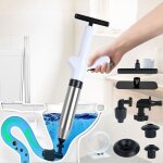 D�boucheur de canalisations haute pression (4 adaptateurs) pompe � d�tartrage professionnelle avec compression ...