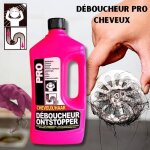 D�boucheur pro surpuissant dissout les cheveux poils graisses savons et mati�res organiques pr�sents ...