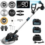 Debroussailleuse � batterie electrique brushless 1200w - 2x4. 0ah batt. 16800rpm coupe - bordures sans ...