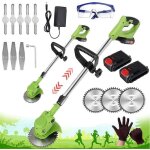 D�broussailleuse � batterie electrique coupe bordure sans fil avec batterie trois types de lames 24v ...