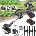 Dbroussailleuse lectrique sans fil 1800w 88v avec 2 batteries et un chargeur - noir - rglable - cd002 ...