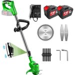 D�broussailleuse �lectrique tondeuse � gazon tondeuse � gazon coupe - bordure sans fil au lithium - ion ...