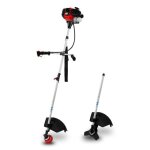 Dbroussailleuse  essence gazon 3 cv eberth - tte de fil automatique - lame mtallique 3 dents