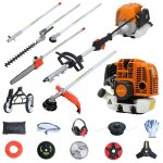 D�broussailleuse thermique 8 en 1 - cremlank - 9�500 tr / min - 2 temps - 2300w - 52 cm�cylindr�e - 12 ...