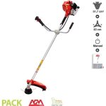 Dbroussailleuse thermique 2 temps 52 cm3 coupe 42cm lame 3 dents harnais villager agm520e