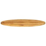 (soldes dec)dessus de meuble - vidaxl - structure robuste - plateau de table 140x50x38 cm ovale bois ...