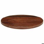 (soldes dec)dessus de meuble - vidaxl - structure robuste - plateau de table � 90x25 cm rond bois massif ...