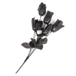 Dcos et animations - bouquet roses noires