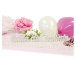 D�co bois lettres table des enfants 50x6cm blanc