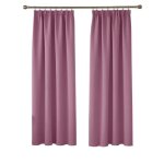 Deconovo 2 pièces rideaux occultants de porte thermique anti froid rideau salon galon fronceur 140×175cm ... Deconovo 2 pièces rideaux occultants de porte thermique anti froid rideau salon galon fronceur 140×175cm ...