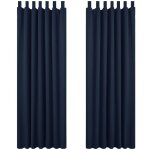Deconovo lot de 2 rideaux  pattes rideau occultant thermique anti froids isolation rideaux chambre adulte ...