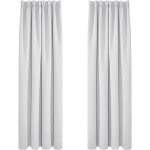 Deconovo lot de 2 rideaux thermique anti froids galon fronceur occultant moderne rideau balcon intrieur ...