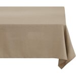 Deconovo nappe impermeable pour table effet lin rectangulaire table 140x300cm taupe Deconovo nappe impermeable pour table effet lin rectangulaire table 140x300cm taupe