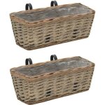 Décor©2562scandinave - lot de 2 jardinières osier - ensemble de 2 jardinières de balcon - balconnière ... Décor©2562scandinave - lot de 2 jardinières osier - ensemble de 2 jardinières de balcon - balconnière ...