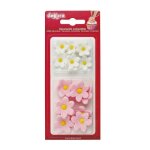 D�cors comestibles marguerites blanches et roses