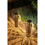 Decoration balise solaire galix g4465 - 20 lumens - a visser ou  planter - h70cm - blanc chaud