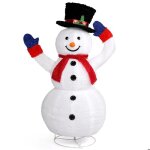 A d�coration de bonhomme de neige de chapeau de 12 m�tre no�l bonhomme de neige de no�l pliable ornement ...