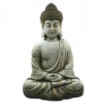D�coration bouddha position lotus - 50 cm