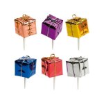 Dcorations pour bche de nol - kit de 6 - paquets cadeaux colors - plastique blanc - mixte - intrieur ...