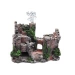 Dcoration daquarium - accessoires - rsine - 19 cm x 14 cm x 8 cm - pour tortues et crevettes