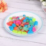 Décoration daquarium - zjchao - pierres brillantes - fluorescentes - plastique - multicolores Décoration daquarium - zjchao - pierres brillantes - fluorescentes - plastique - multicolores