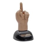 Gadget insolite - non spcifi - doigt dhonneur dansant - solaire - 10x4x4cm - extrieur