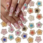 Décorations dongles - diy - lot de 50 fleurs - pétales multicolores - strass de haute qualité - Élégance ... Décorations dongles - diy - lot de 50 fleurs - pétales multicolores - strass de haute qualité - Élégance ...
