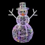 Bonhomme de neige lumineux extérieur multicouleur h60cm 100 led + transfo feeric lights & christmas Bonhomme de neige lumineux extérieur multicouleur h60cm 100 led + transfo feeric lights & christmas