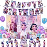 D�coration f�te anniversaire th�me - banni�re et ballons lettres jzsh - fournitures pour salle de classe ...