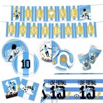 D�corations de f�te de footballbleu vaisselle de f�te football pour 10 invit�svaisselle deco anniversaire ...