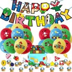 D�coration de f�te super mario - pack de ballons pour anniversaire denfant