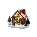 Dcoration lumineuse - village lumineux du pere - noel - 15x10x12. 5 cm - multi - led - intrieur