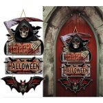 Dcoration murale - faucheuse - 60cm - bois - halloween - sombre