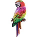 D�coration murale perroquet en m�tal - nosheir - mat�riau : fer - dimensions : 39x18x1 cm - r�sistant ...