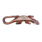 Décoration murale salamandre en bois 50cm marron Décoration murale salamandre en bois 50cm marron