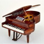Decoration music legend collection piano À queue marron miniature 14x11 cm Decoration music legend collection piano À queue marron miniature 14x11 cm