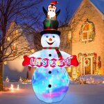 Décorations gonflables - megawise - bonhomme de neige 240cm - led multicolores - utilisation extérieure ... Décorations gonflables - megawise - bonhomme de neige 240cm - led multicolores - utilisation extérieure ...