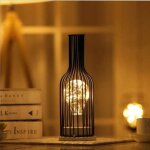 D�corationr�tro lampe de table veilleuse r�tro � piles lampe de bureau pour chambre � coucher