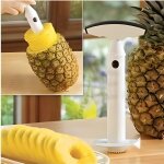 Decoupe coupe vide tranche ananas