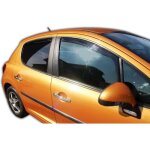 Deflecteurs dair dflecteurs de vent compatible avec peugeot 207 5 portes hatchback 2006 - 2012 4 pices ...