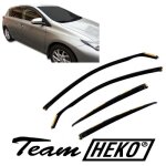 D�flecteurs dair - auris - 5 portes - 2013 - 2018 - 4 pcs - acrylique teint� 3 mm