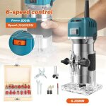 D�fonceuse affleureuse �lectrique 30000rpm - six vitesses - d�fonceuse � bois 800w - mandrin 635 mm - ...