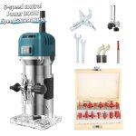 D�fonceuse affleureuse �lectrique - six vitesses - 30000rpm 800w - d�fonceuse � bois - mandrin 635mm ...