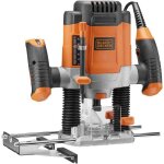 Défonceuse filaire 1200w black + decker (livrée avec 7 accessoires) - kw1200e - qs Défonceuse filaire 1200w black + decker (livrée avec 7 accessoires) - kw1200e - qs